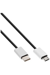 Cables USB GENERIQUE CABLING® Cable micro USB vers Type C (2 m, USB C, micro-USB  Mâle/Mâle, Droit, Droit) - Noir - 2M