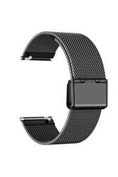 Bracelet magnétique en acier inoxydable avec boucle à milanaise caoutchouc  pour Fitbit Versa S noir TH950 - Montre connectée - Achat & prix