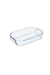Plat à four familial rectangulaire en verre avec couvercle 6/8 pers -  Cook&Store