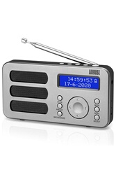 Radio Réveil MP3 – MB300 – Poste Radio FM, Port USB, Carte SD Prise Jack  3.5mm Aux, Batterie Rechargeable - 2 Haut-Parleurs HiFi