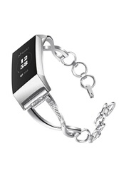 Bracelets connectés OEM Bracelet en Toile Simple Remplacement pour Fitbit  Versa 2 - Gris foncé (Taille S)