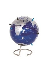 Globe terrestre GENERIQUE Globe Terrestre LED Levitation Magnétique 8 20cm  Lumineux Flottant Noir