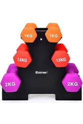 Haltère Giantex Kit Haltères Musculation 2 en 1 avec Disques Poids