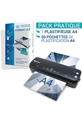 Waytex : 50 pochettes de plastification A4 -125 microns - Autres  accessoires de bureau - Achat & prix