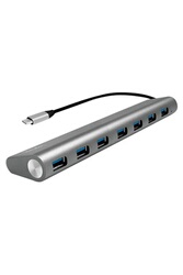 DIGITUS Hub USB 3.0, 7 ports, commutable, boîtier aluminium