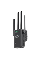 Répéteur WiFi GENERIQUE Adaptateur wi-fi noir sans fil réseau usb 2. 0 150m  802. 11 b/go/n lan avec antenne rotative pour pc portable et mini dongle