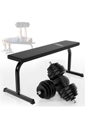 Physionics® Haltère / Poids de Musculation - 30 kg, 2 Barres Courtes et 4  Fermoirs - Disques pour Fitness, Set d'Haltères Courts