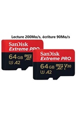 Carte Mémoire microSDXC avec adaptateur SD SanDi…