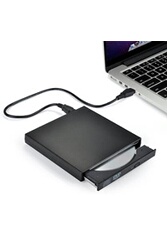 Lecteur graveur DVD externe silver USB 3.0 extra fin argent