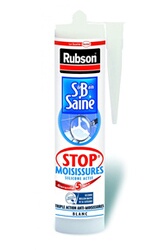 RUBSON - Mastic silicone sanitaire Rubson SA1H - blanc - cartouche de 280  ml