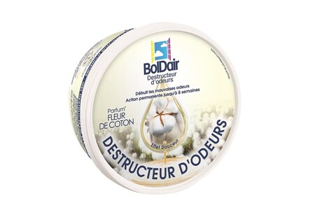 Diffuseur d'ambiance Boldair Gel destructeur d'odeurs fleur de coton -  boldair - 56013201 | Darty
