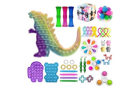 Autres jeux créatifs GENERIQUE Fidget Toys anti-Stress pour enfants(38  pièces) - A - Multicolore