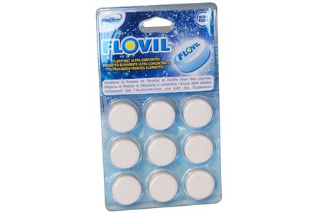 Kits d'entretien de piscine GENERIQUE Clarifiant ultra concentré pastilles  Flovil flovil