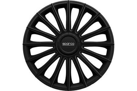 Voiture SPARCO enjoliveurs de roues Torino 15 pouces ABS noir lot de 4