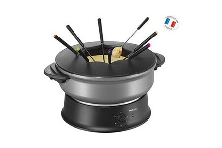Fondue Tefal Appareil wok et fondue pour 8 personnes noir gris | Darty