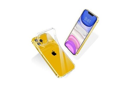 Coque et étui téléphone mobile CABLING ® coque arrière en verre compatible  avec iphone 12 (6. 1''), ] [anti-jaune], housse anti-rayures compatible  avec iphone 12 pro - transparent