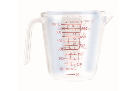 Ustensile de cuisine Ibili 765200 verre mesureur plastique 0,6 l