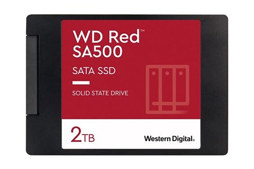 SSD interne Western Digital WD Red SA500 WDS200T1R0A - SSD - 2 To - interne  - 2.5" - SATA 6Gb/s