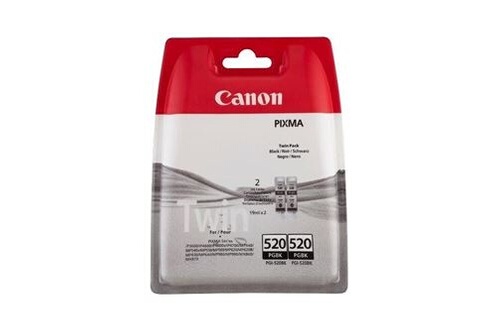Cartouche d'encre Canon pgi-520 pgbk pack de 2 cartouches séparées pour  imprimante jet d'encre ip3600/mx870 noir