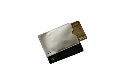Porte-cartes Toproduits Etui Carte Bancaire Anti Piratage Paiement sans  contact Rfid - Noir, Argent