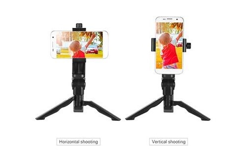 Trépied photo et vidéo Vshop ® mini trépied et poignée,trépied de bureau  pour smartphone, appareil photo, camera