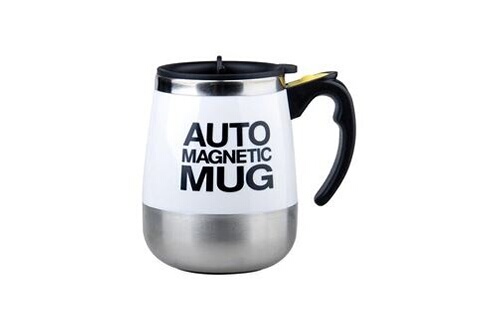 Tasse magnétique à agitation automatique, tasse à café en acier