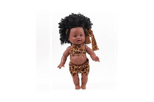 Poupée GENERIQUE 35 cm fille africaine poupée noire adorable vinaigrette  bébé accompagner poupée enfants bir ré