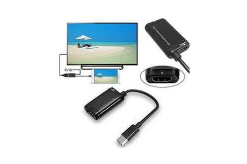 Type USB-C-C pour HDTV HDMI Câble adaptateur pour MacBook/Android