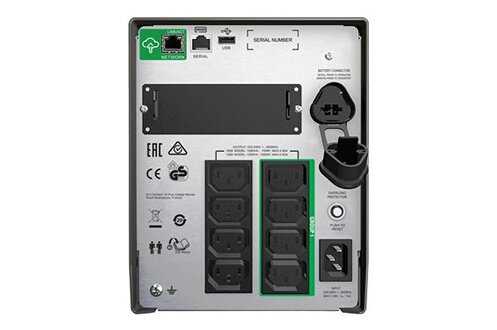 Onduleur Apc Smart-UPS SMT1500IC - Onduleur - CA 220/230/240 V - 1000 Watt  - 1500 VA - RS-232, USB - connecteurs de sortie : 8 - noir - avec APC  SmartConnect