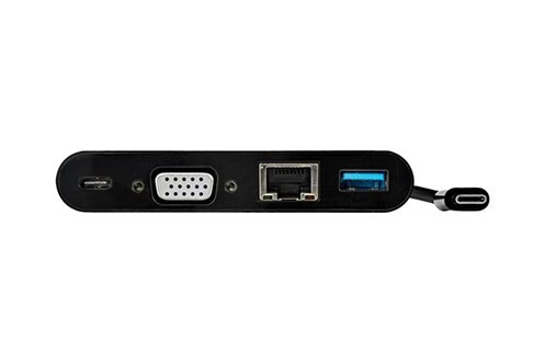 Hub USB StarTech.com Adaptateur multiport USB-C pour ordinateur portable -  VGA, USB 3.0, GbE et Power Delivery 60W - Hub USB-C pour PC portable -  Station d'accueil 