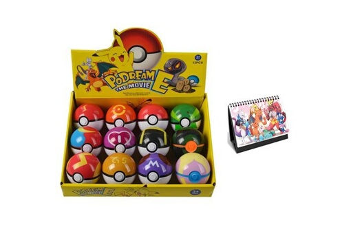 Display Pokémon de 12 Pokéballs - Cadeau de Noël et d'anniversaire pour les  Collectionneur - Pokemon