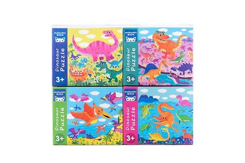 Puzzle GENERIQUE Puzzles animaux en bois pour les tout-petits 1 2 3 ans  garçons filles jouet éducatif Paradis des dinosaures - Multicolore