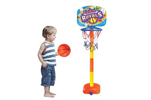 Autres jeux d'éveil GENERIQUE Basket-ball Royals de basket-ball enfant en  bas âge Hoop jouets à l'intérieur Kit d'extérieur pour les enfants  Pealer8154
