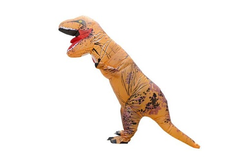 Mignon adulte gonflable dinosaure costume costume air ventilateur exploité  marche fantaisie costume Halloween tenue de fête T-Rex gonflable costume  d'animal