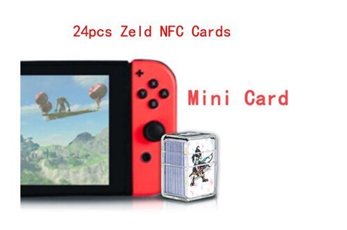 Carte à collectionner GENERIQUE Lot de 24pcs Mini Jeux de Cartes amiibo  Zelda Breath of the Wild Zelda AMIIBO nfc Tag Carte compatible Nintendo  switch Wii U avec boîte en plastique