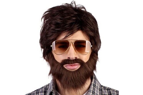 Accessoire de déguisement Boland perruque dude avec barbe et moustache -  86312
