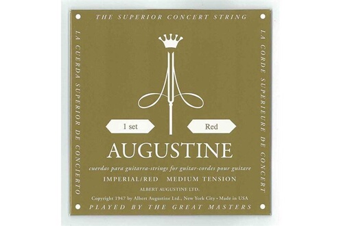 Accessoire pour guitare Augustine Jeu de cordes guitare classique -  Impérial Rouge Tirant normal