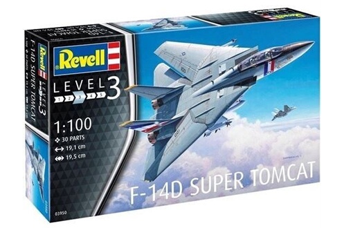 boîte à maquette F-14D Super Tomcat 19 cm échelle 1:100