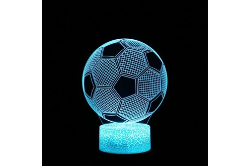 Veilleuse Football 3D LED Lampe Optique Illusion Veilleuse Enfant