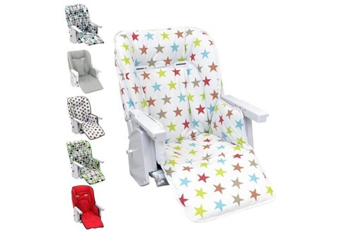 Housse d'assise pour chaise haute bébé enfant gamme ptit - ptit stars  multicolore MONSIEUR BEBE