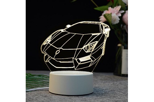 Veilleuses GENERIQUE Veilleuse LED 3D Voiture de sport Lamborghini DY-71