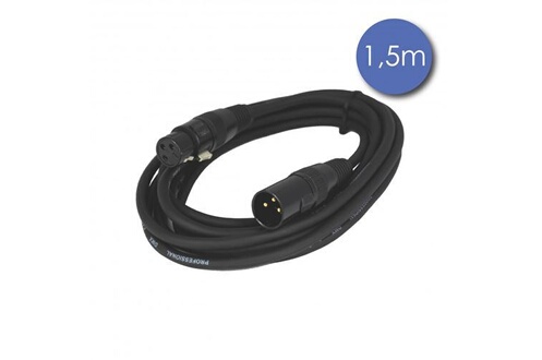 Câble XLR Femelle - Jack Mâle Stéréo 6m Easy : Câble Micro Plugger