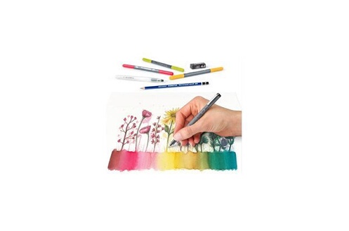 Peinture enfant STAEDTLER Kit aquarelle Floral Watercolour Set