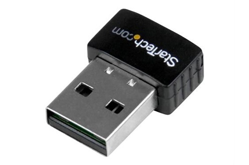CLE WIFI / BLUETOOTH StarTech.com Mini adaptateur USB 2.0 réseau sans fil N  300Mb/s et 2,4GHz - Clé USB WiFi 802.11n 2T2R - Carte réseau sans fil N -  Noir - Adaptateur réseau - USB