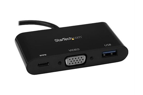 Acquisition vidéo StarTech.com Adaptateur multiport USB-C vers VGA -  Convertisseur USB Type-C de voyage avec port USB-A et Power Delivery -  Station d'accueil - USB-C / Thunderbolt