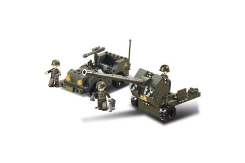 Jeep armée avec canon WWII Sluban : King Jouet, Lego, briques et blocs  Sluban - Jeux de construction