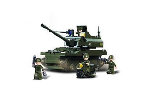 Lego GENERIQUE Sluban army - m38-b9800 - tank (char + moto)