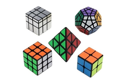 Autre jeux éducatifs et électroniques Qumox Rubik's Cube Magique de  Vitesse 2x2x2 3x3x3 Pyramide Megaminx Set Enfant Cadeau Puzzle