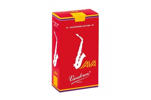 Accessoire Bois et Cuivres Vandoren Boîte de 10 anches saxophone alto Java  Red Force 1.5 - SR2615R