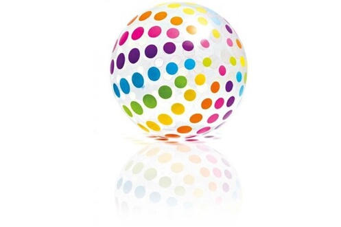 Ballon de plage gonflable rond coloré pour piscine, 16 po